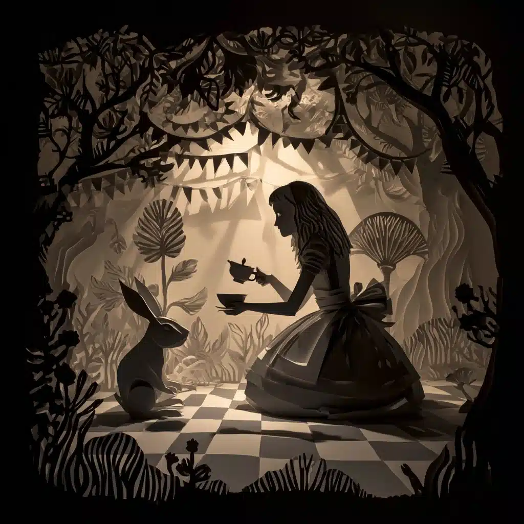 Surreal Paper Cut Alice