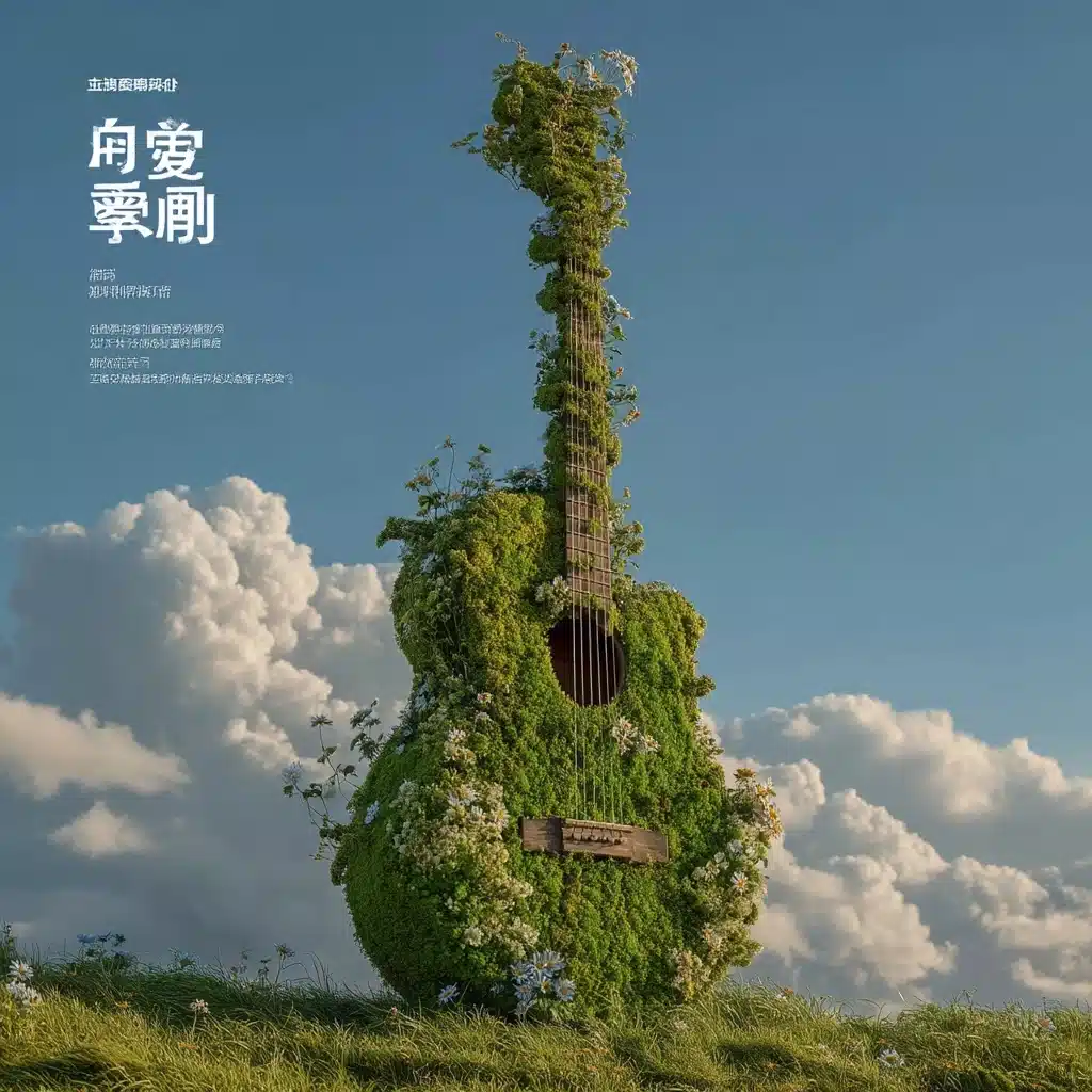 Giant Guitar in Grasslands