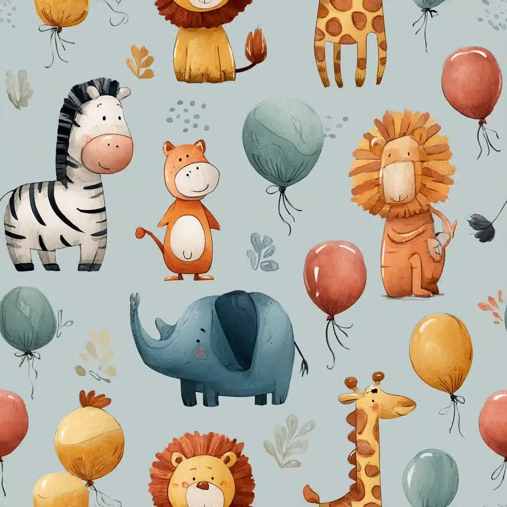 Hand-Painted Zoo Patterns