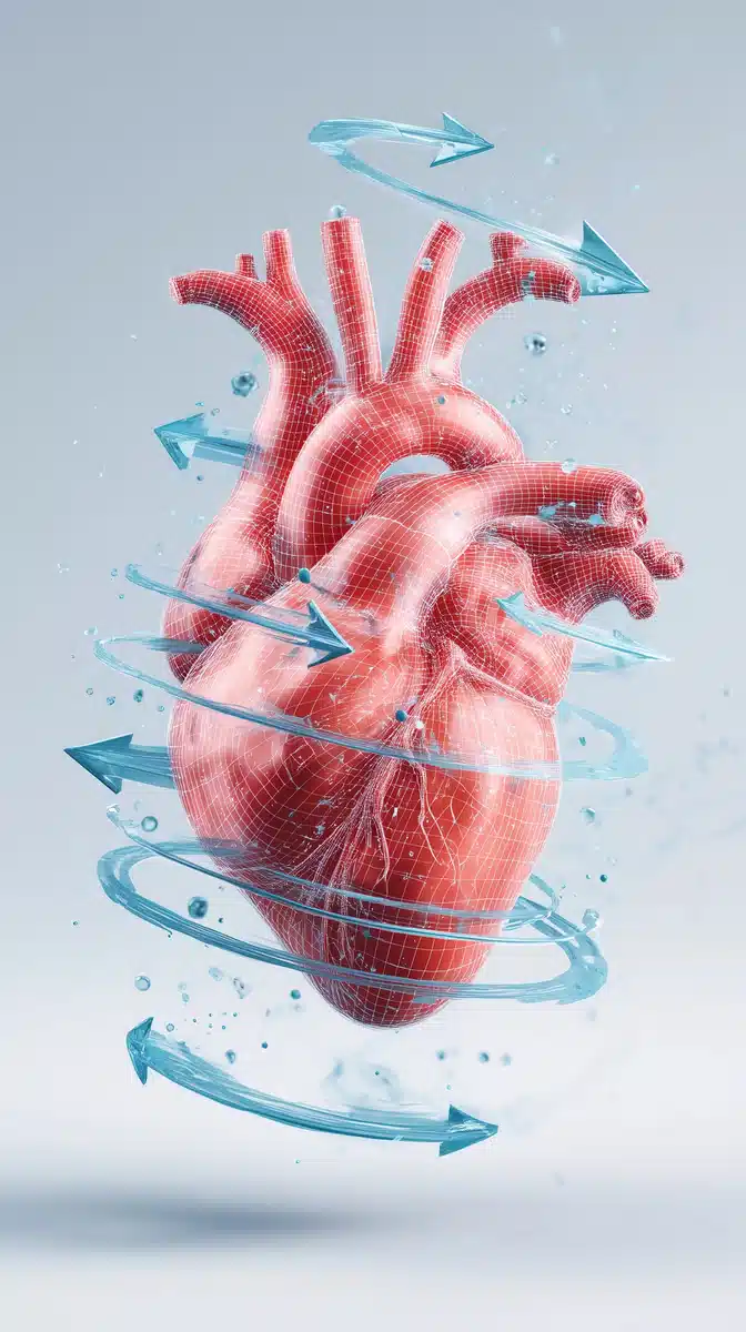 3D Heart with Motion Arrows
