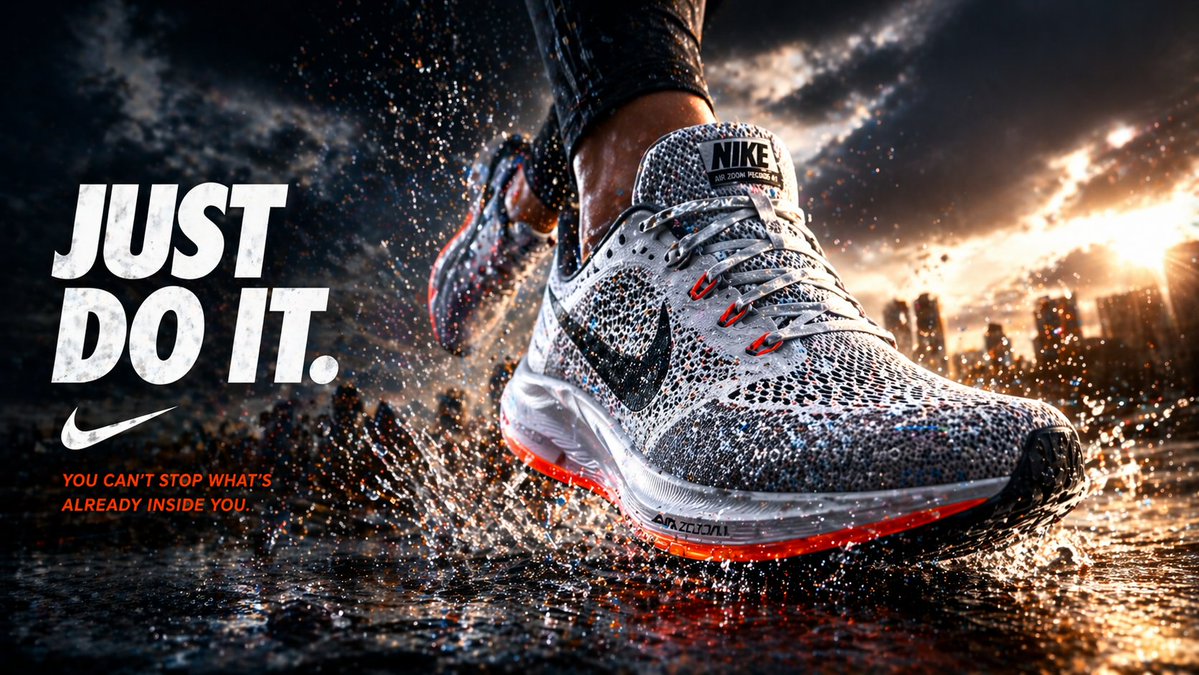 Cinematic Sunset Running Shoe Ad