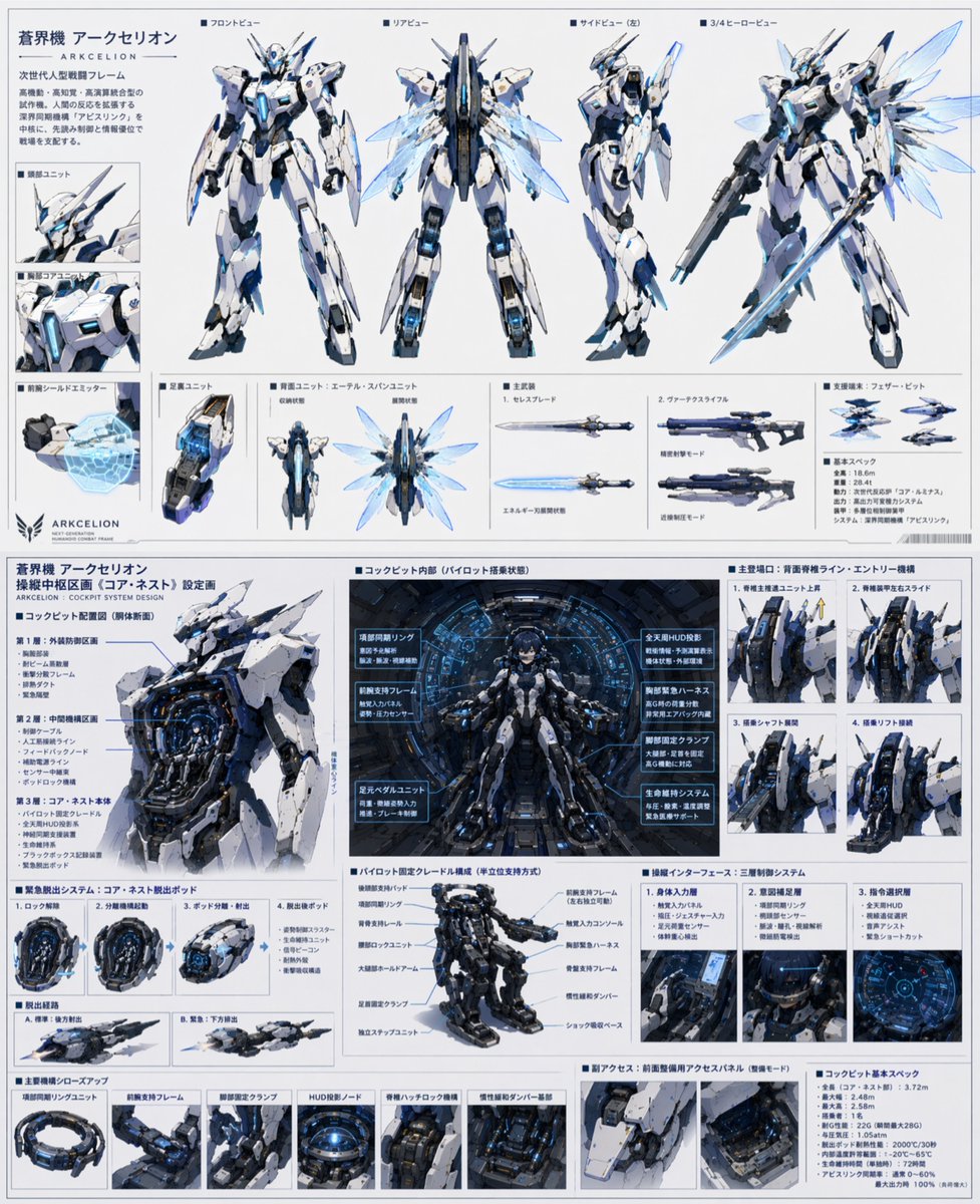 Protagonist Mecha Cutting-Edge Design