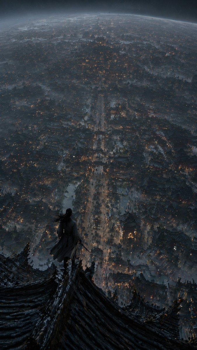 Xianxia Ancient City Gods Eye View