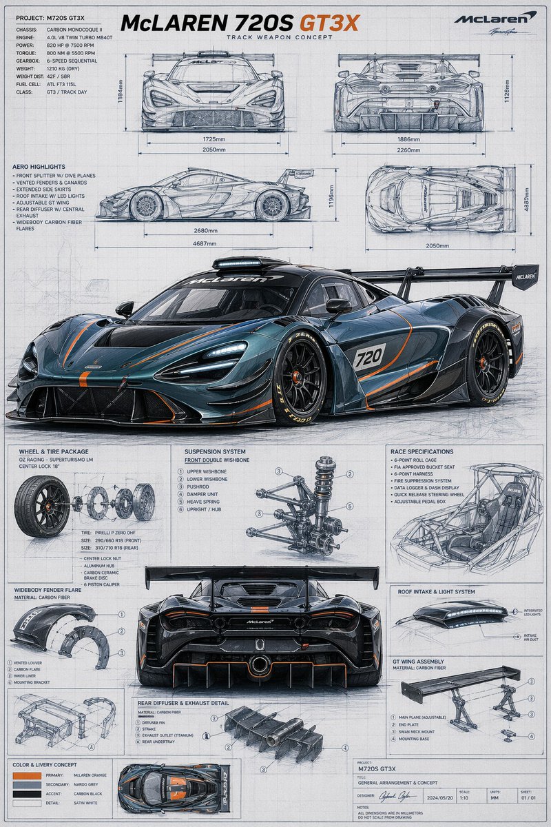 McLaren Track Weapon Blueprint