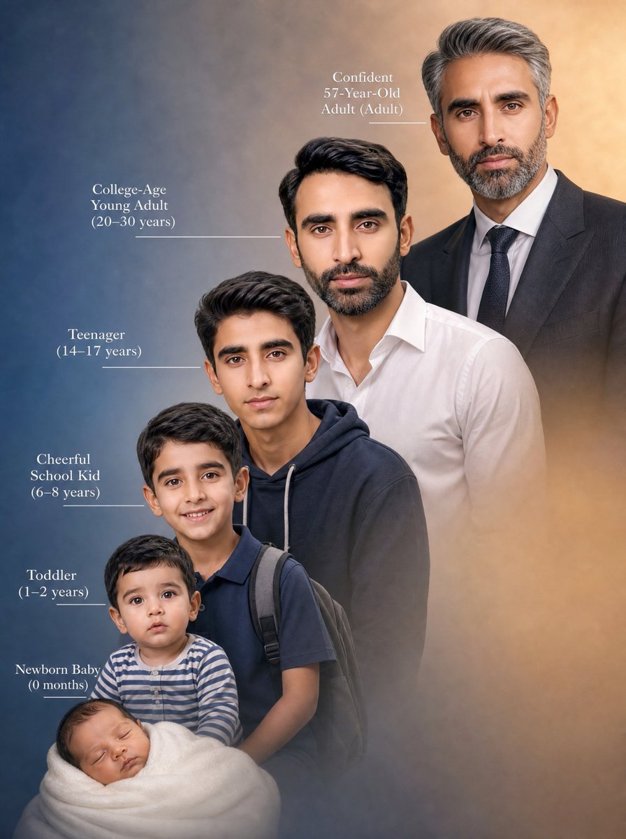 Six Life Stages Portrait