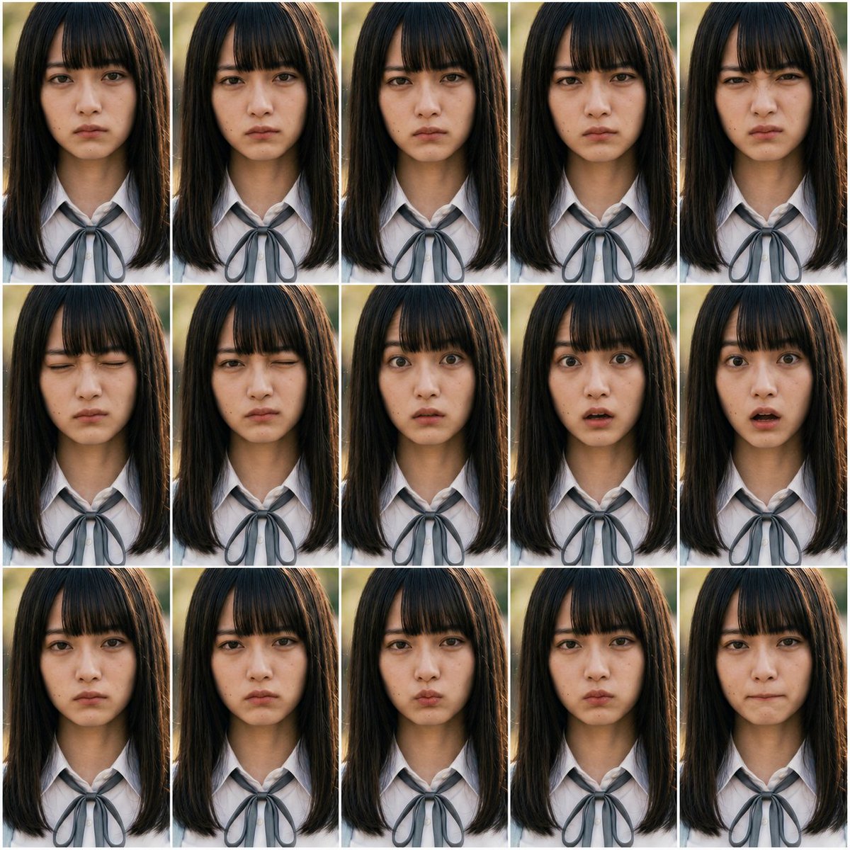 Photorealistic Expression Test Sheet