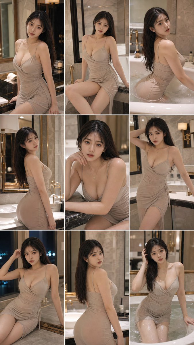 Luxury Bath Elegance Portrait