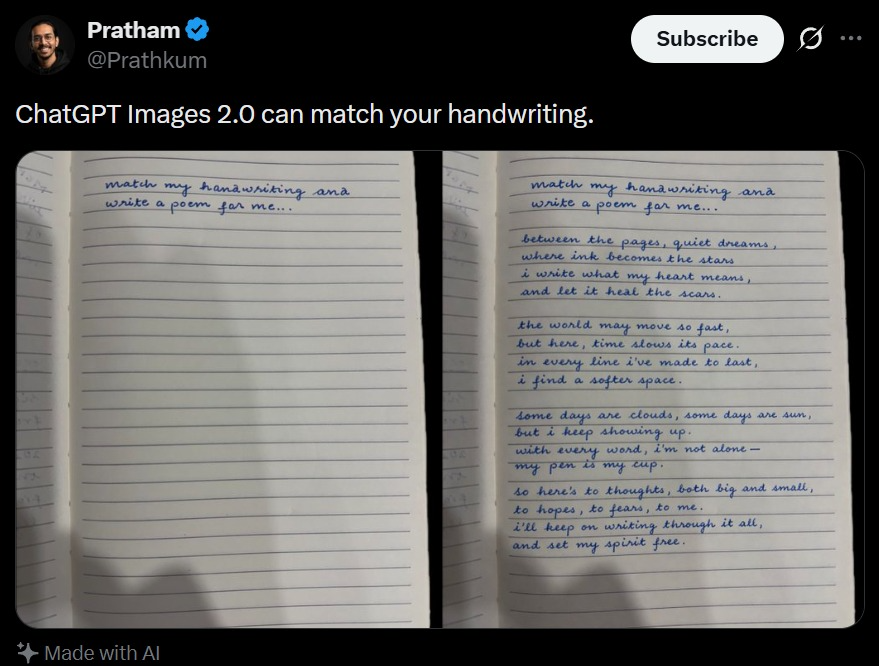 AI Matches Your Handwriting