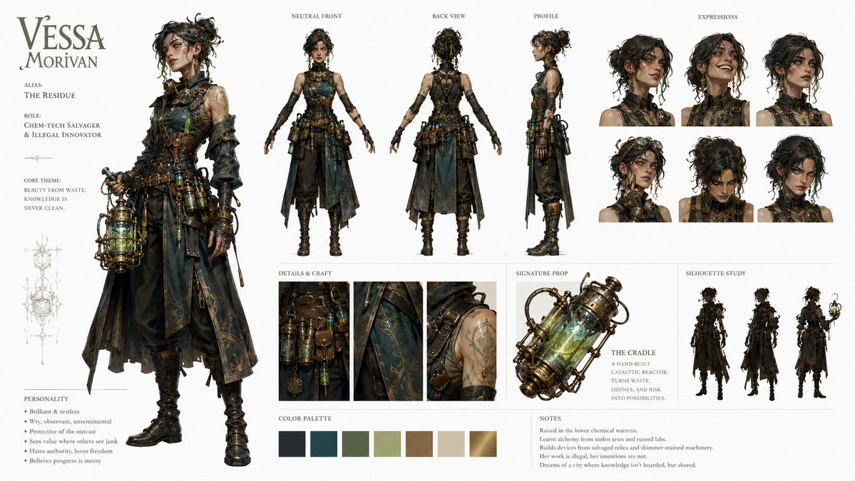 Original Artistic Character Identity Board