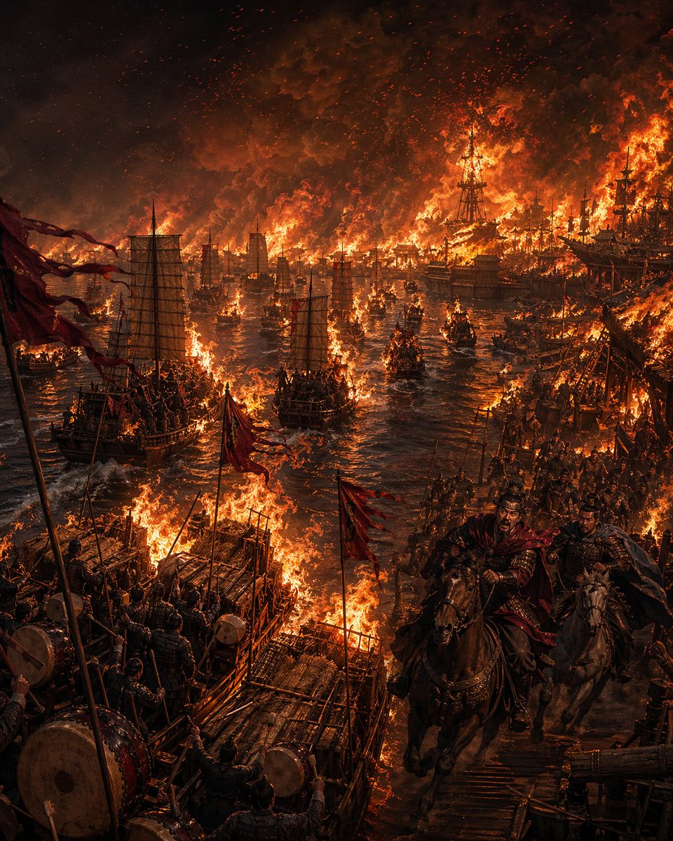 Red Cliffs Inferno: Burning Fleet