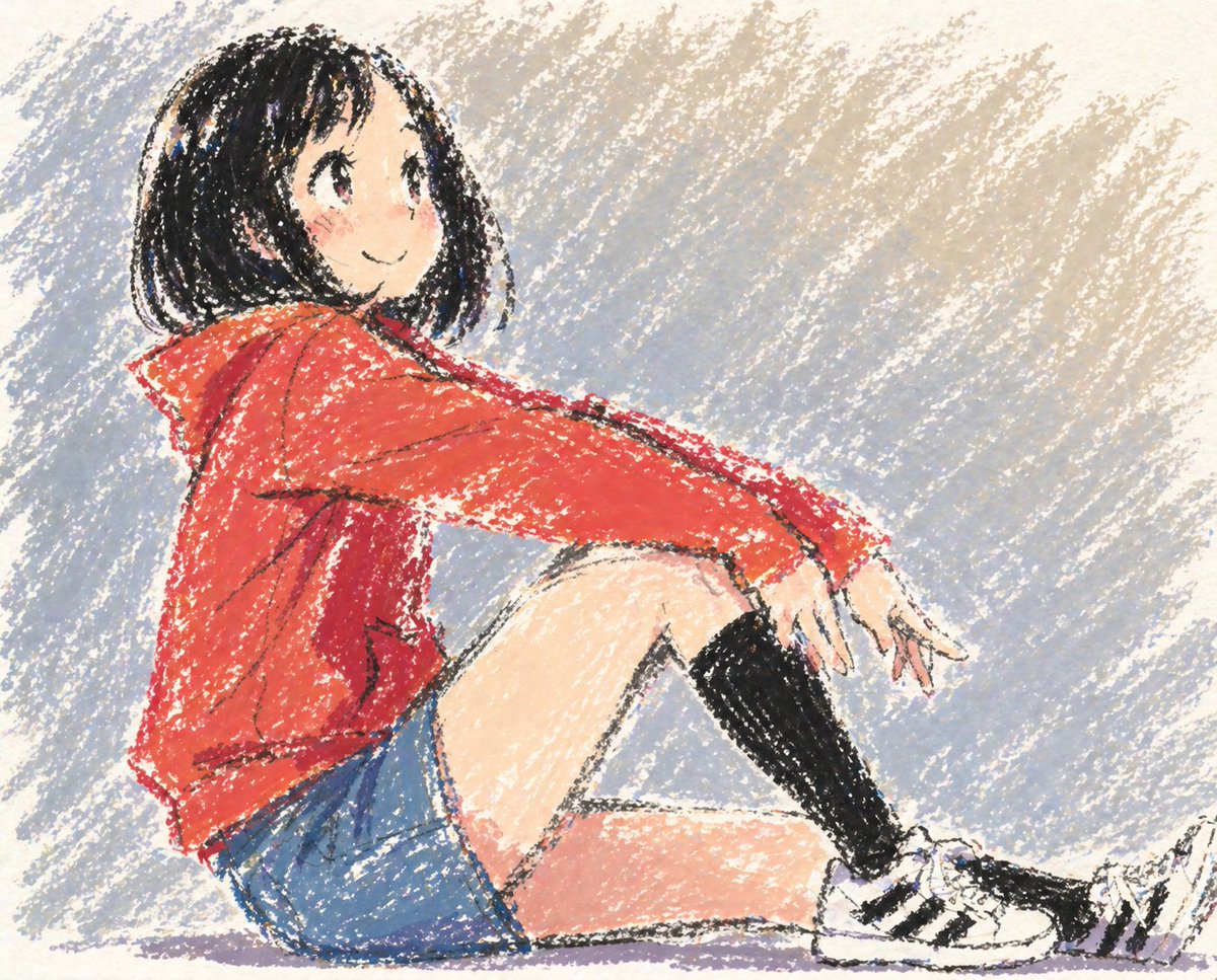 Pastel Anime Girl Illustration