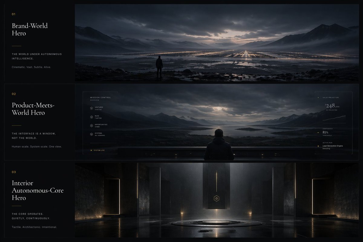 Dark Sci-Fi Concept Design System