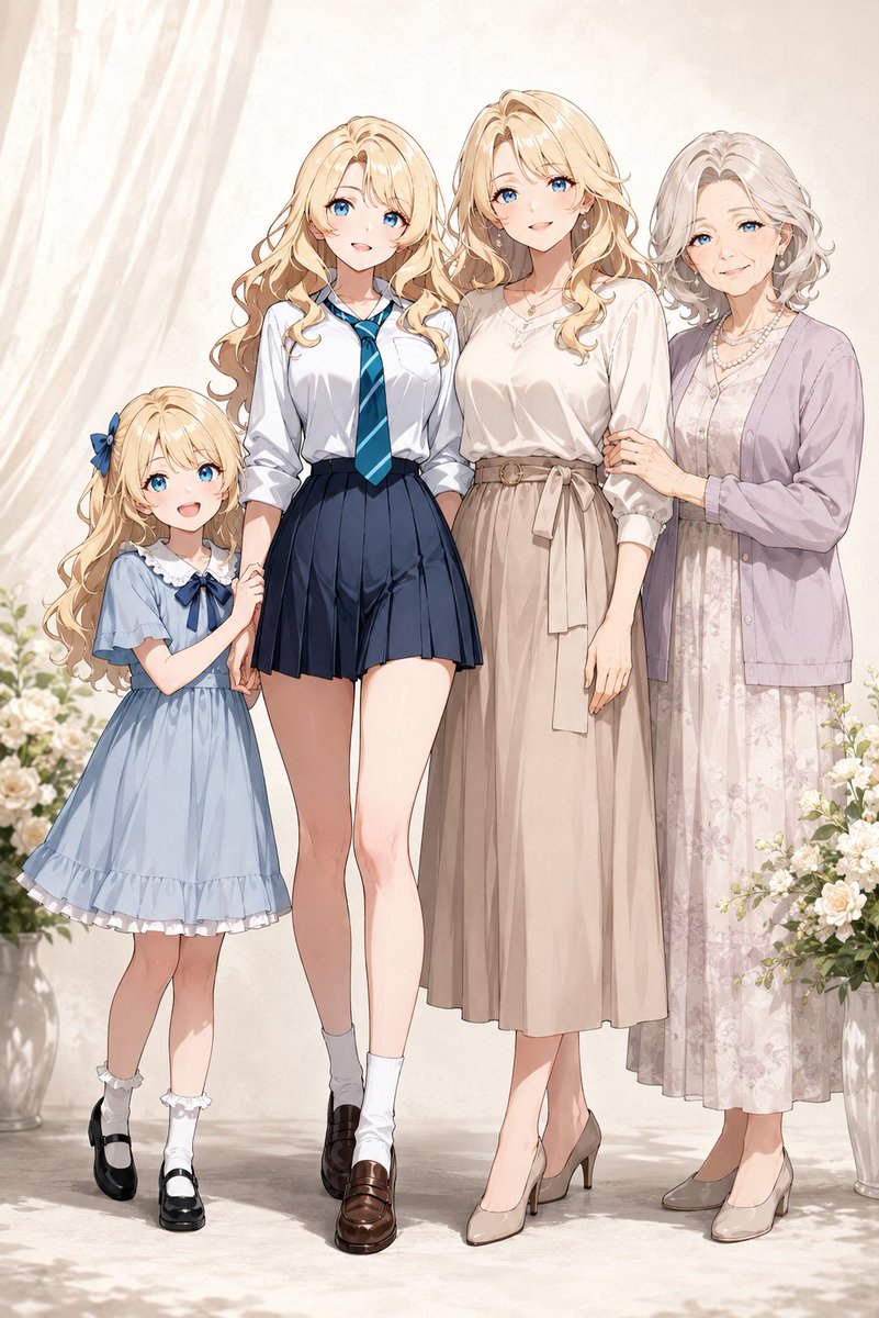 Four Generations Family Portrait Moment