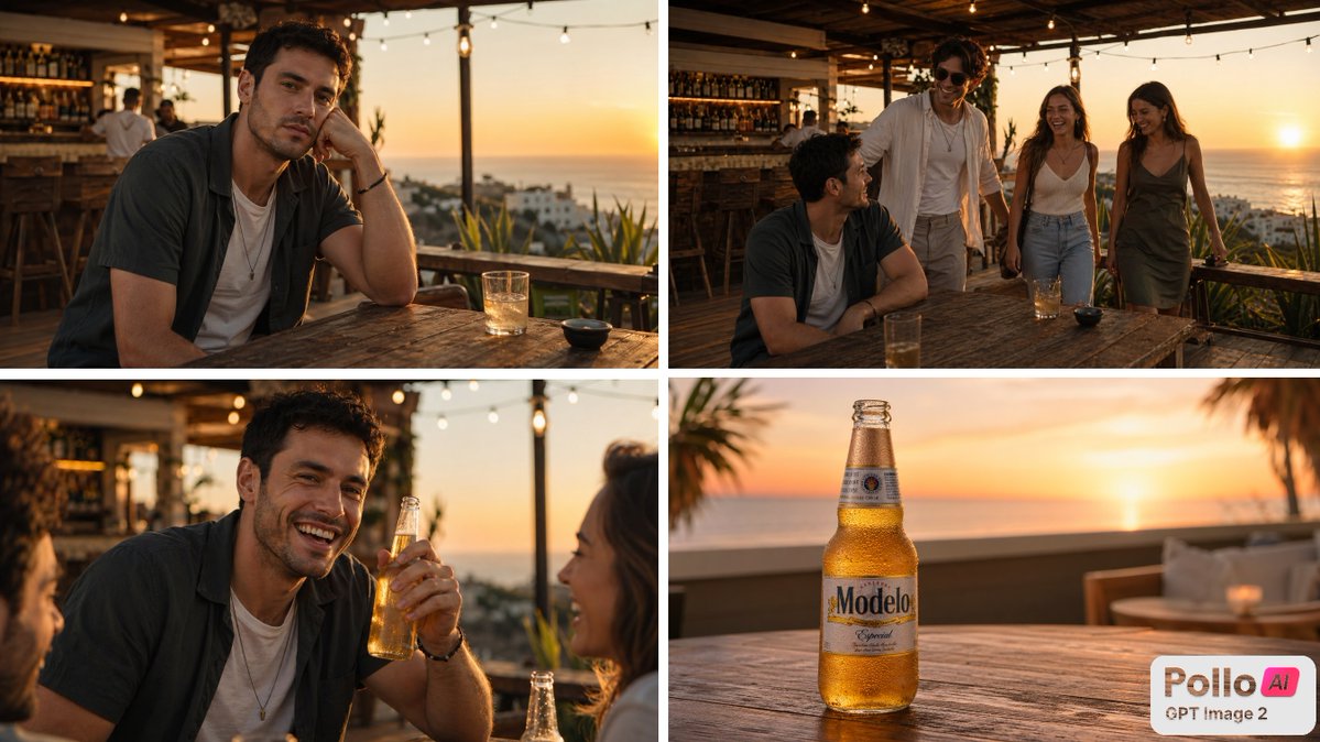 Sunset Beer Social Moment