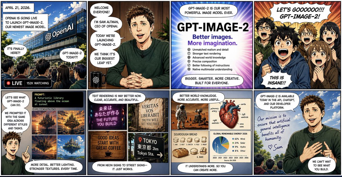 GPT Image 2 Launch Manga