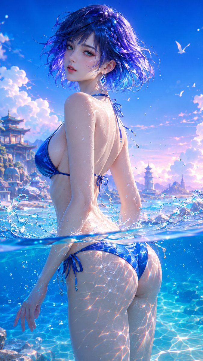 Dreamy Summer Anime Seaside Fantasy