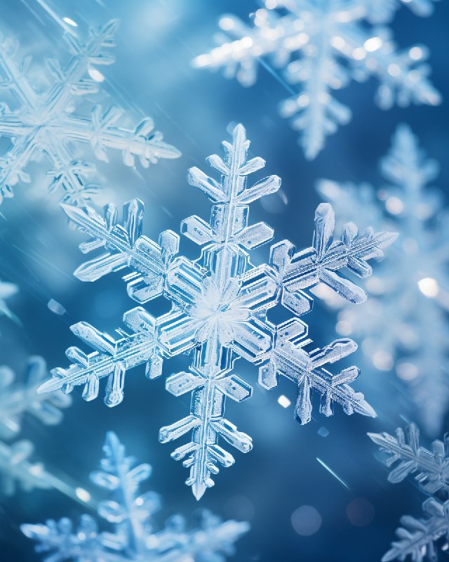 Microscopic Snowflakes Shaped Like Wrapped Gifts