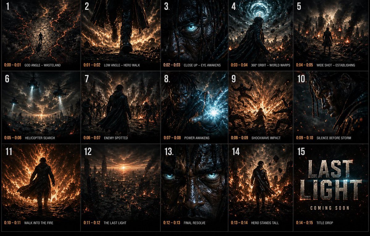 Night Street Action Storyboard