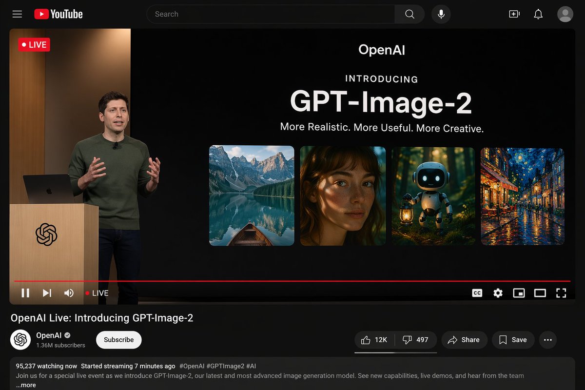OpenAI Live Stream UI Mockup Reveal
