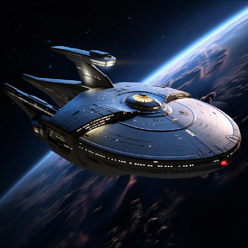 Star Trek Warship With Three Warp Nacelles Concept