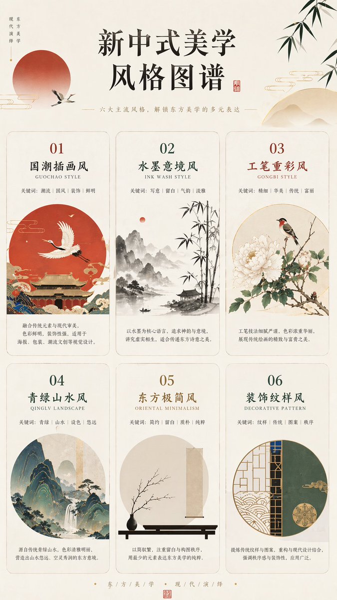 Six Chinese Aesthetic Styles Guide