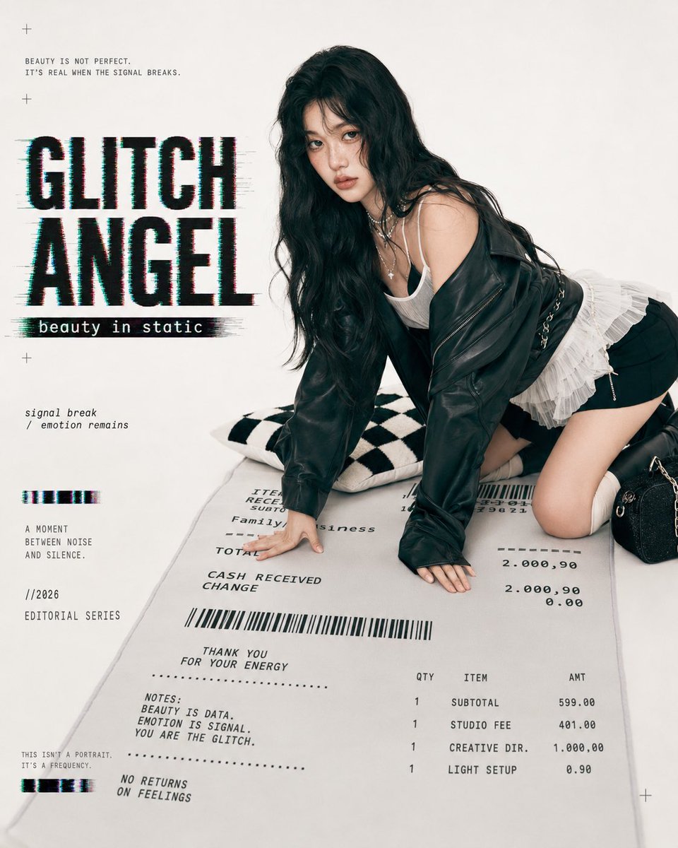 Glitch Angel Fashion Editorial