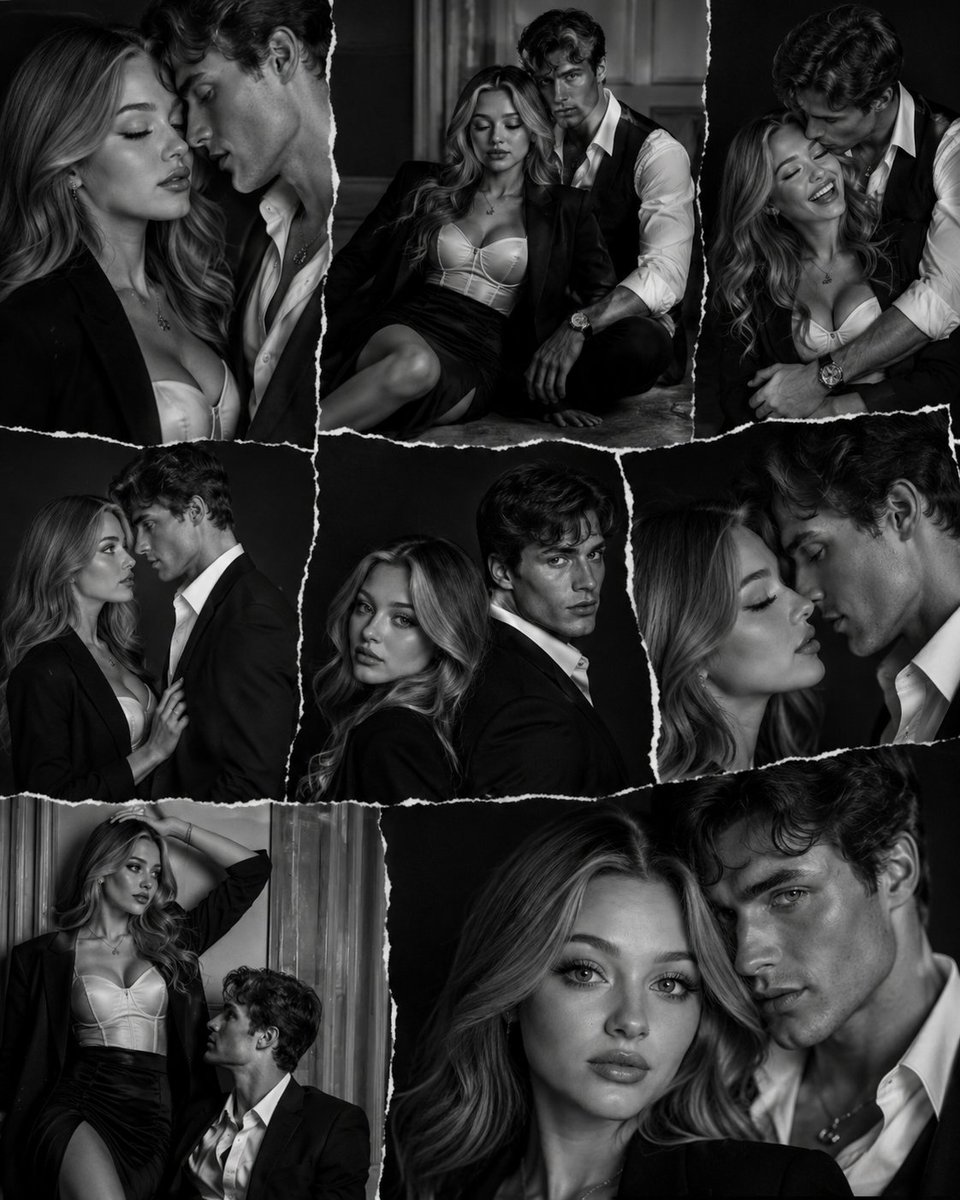 Luxury Black And White Fashion Collage
