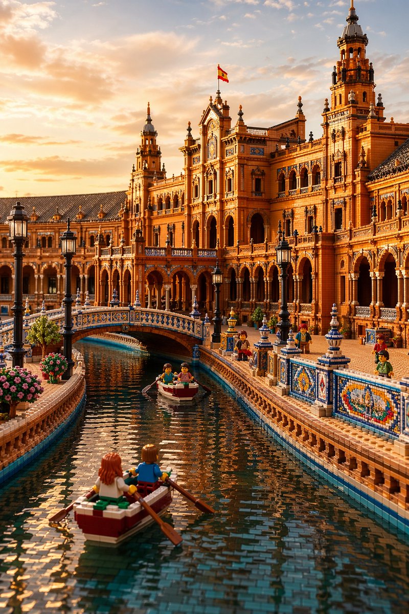 LEGO Plaza de España Canal Scene