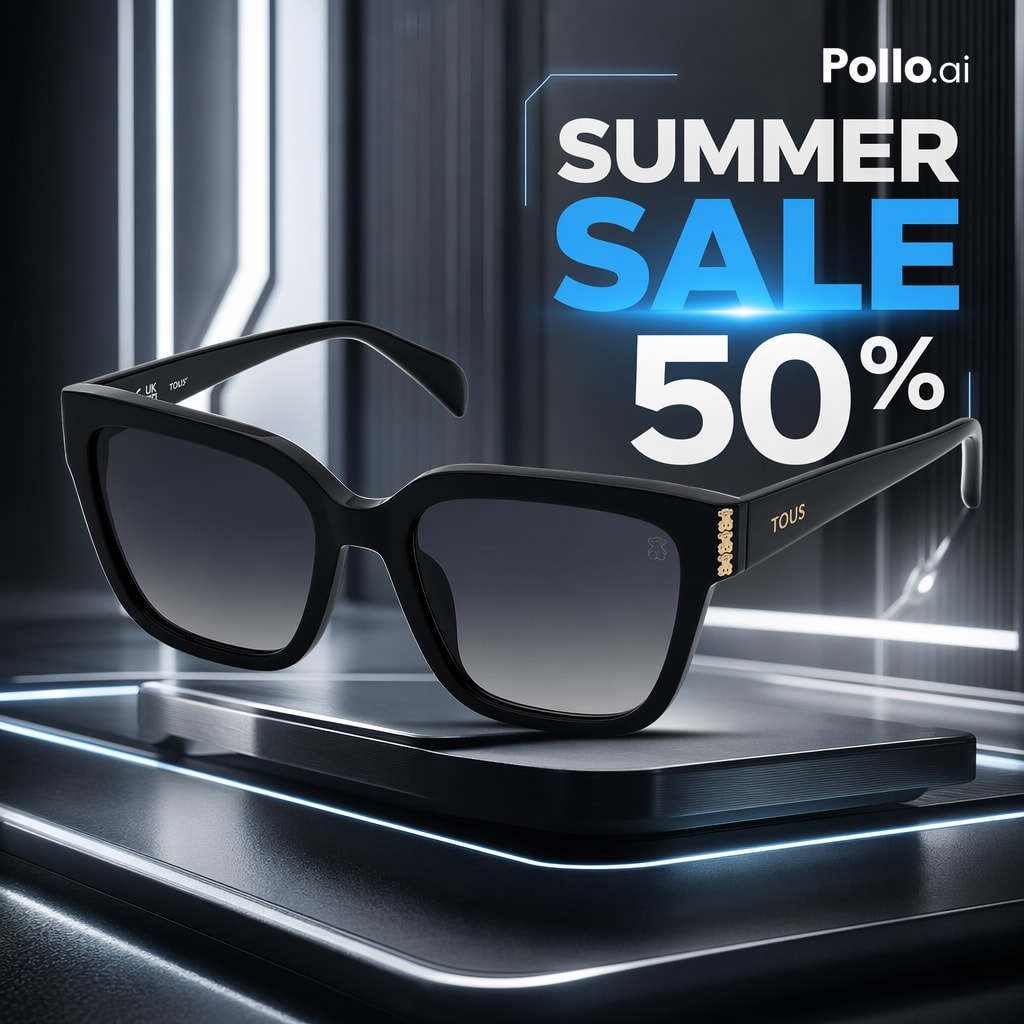 Futuristic Sunglasses Ecommerce Ad