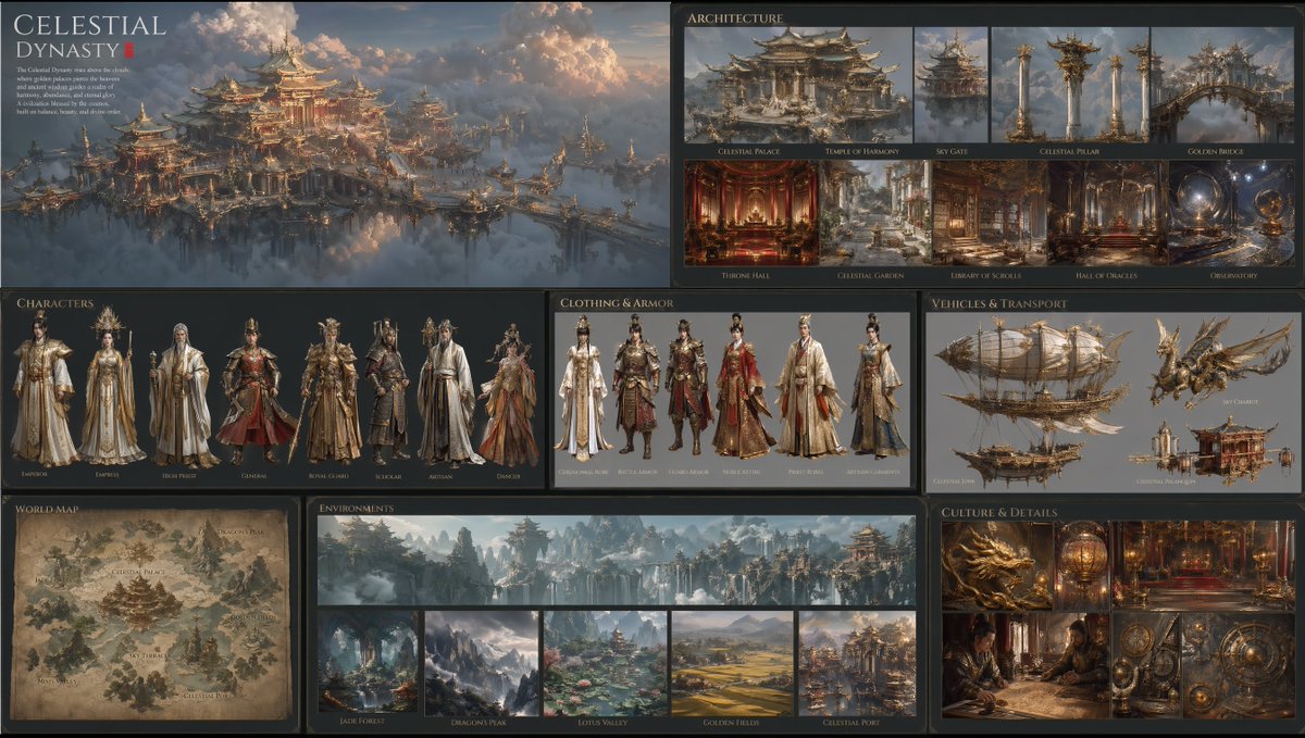 Celestial Dynasty Fantasy Worldbuilding