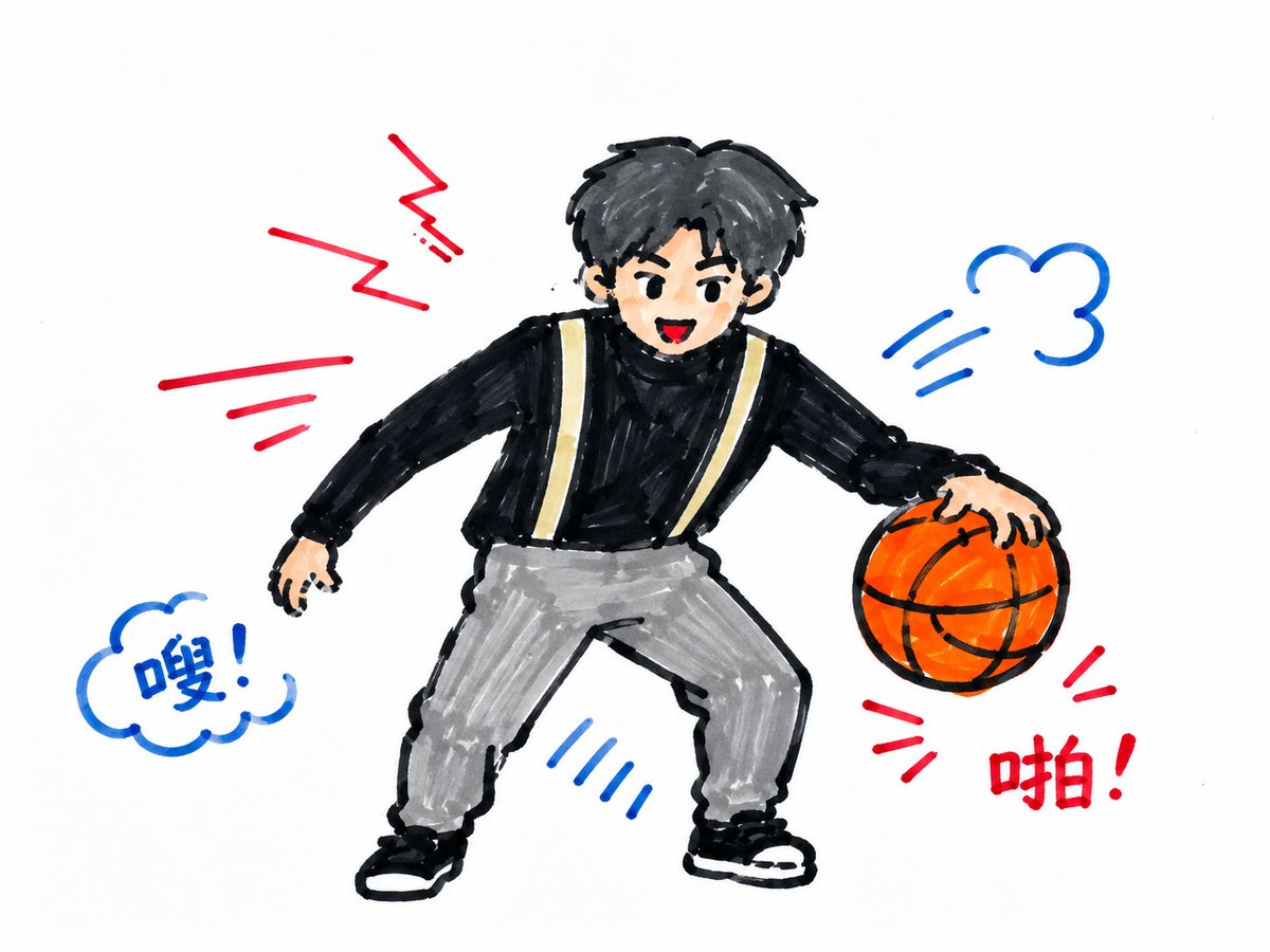 Kids Marker Hand Drawing Style