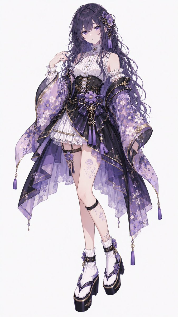 Japanese Modern Idol Fashion Illustration