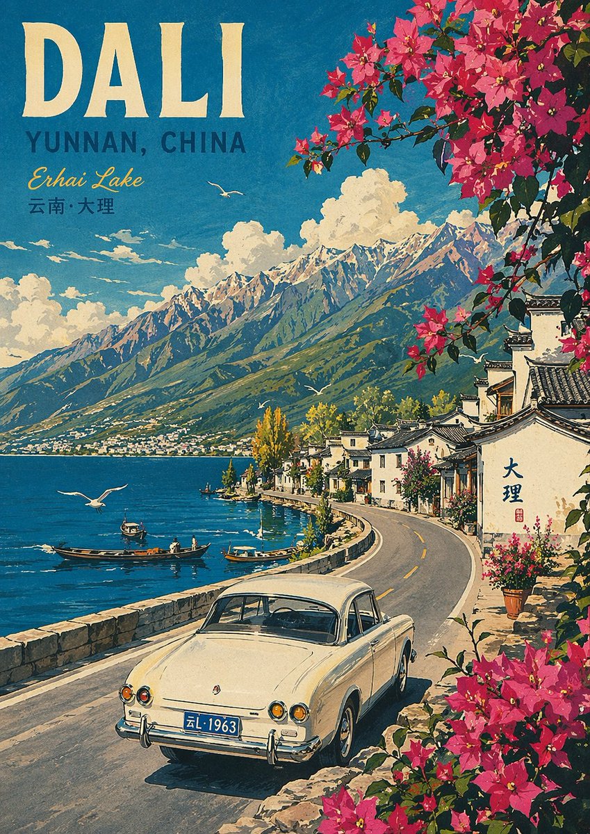 Dali Vintage Travel Poster