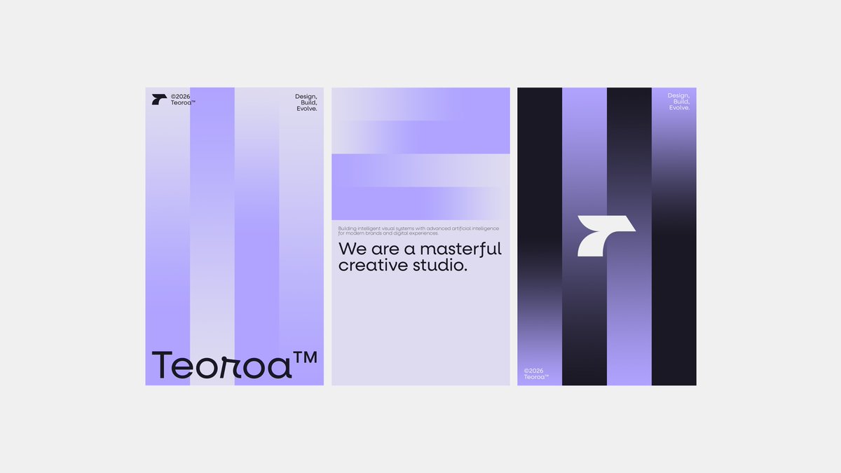 Minimalist Brand Poster Triptych Mockup