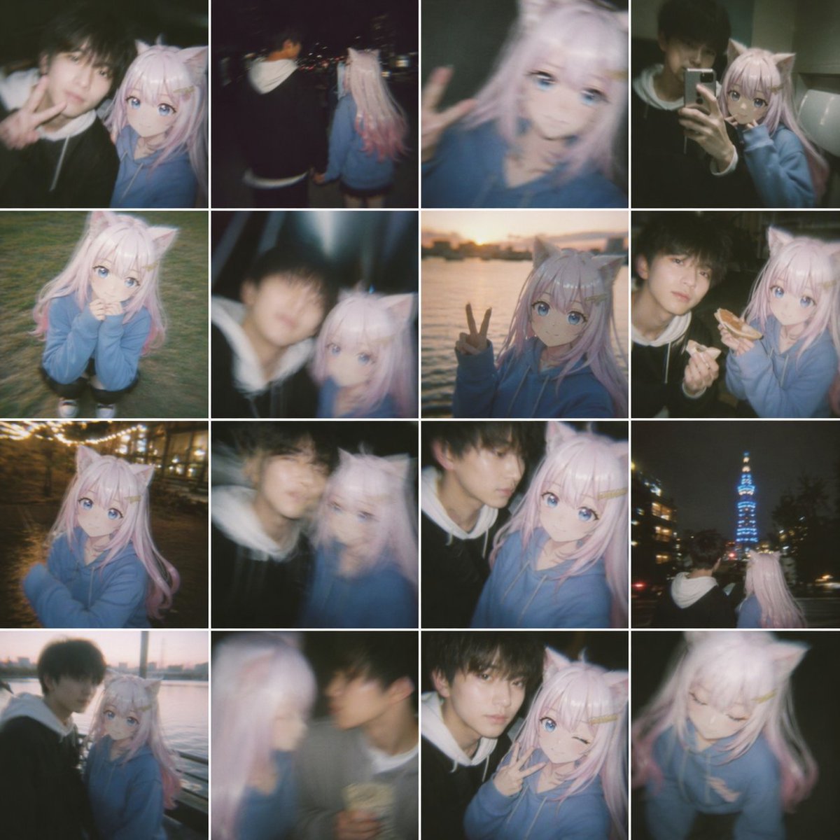 Japanese Couple Shaky Selfie Memories