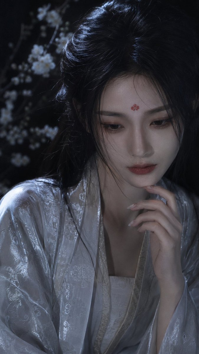 Moonlit Plum Blossom Beauty