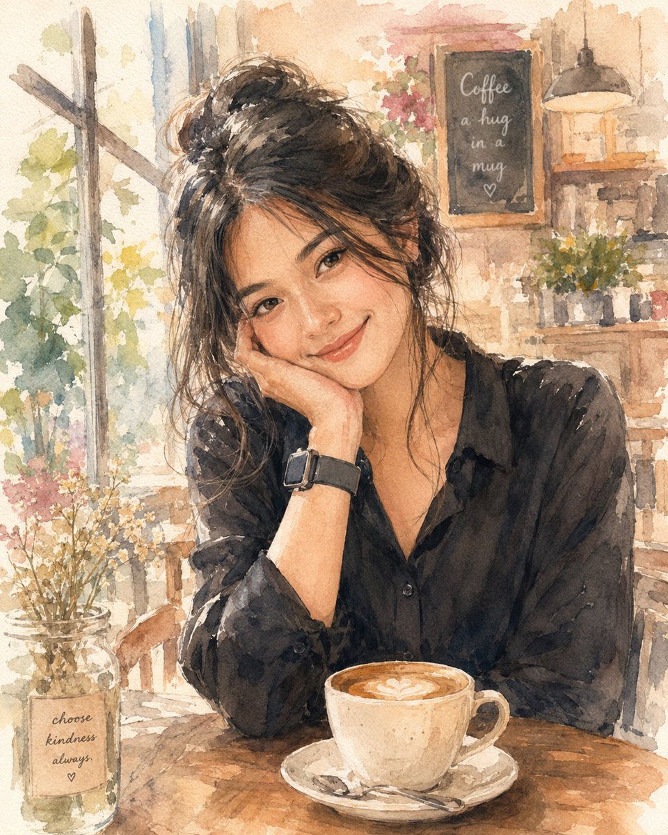 Soft Watercolor Coffee Time