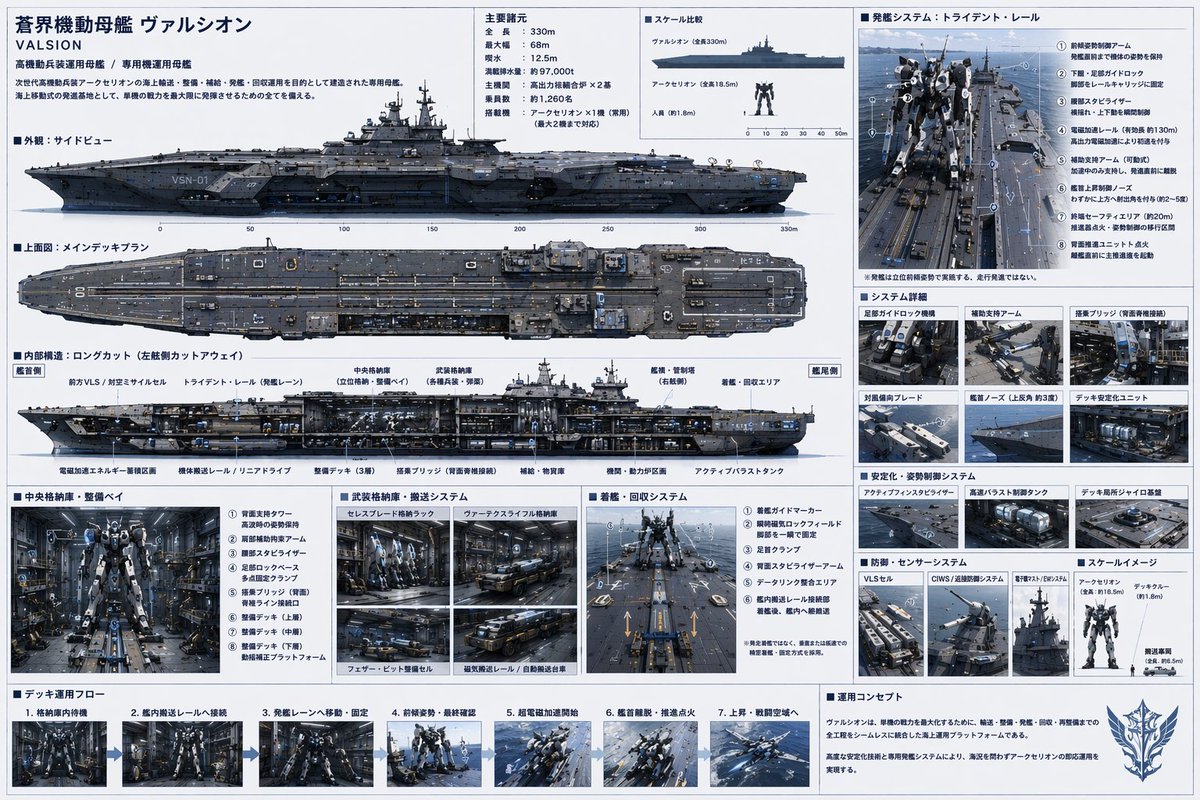 Sci-Fi Carrier Blueprint Revealed