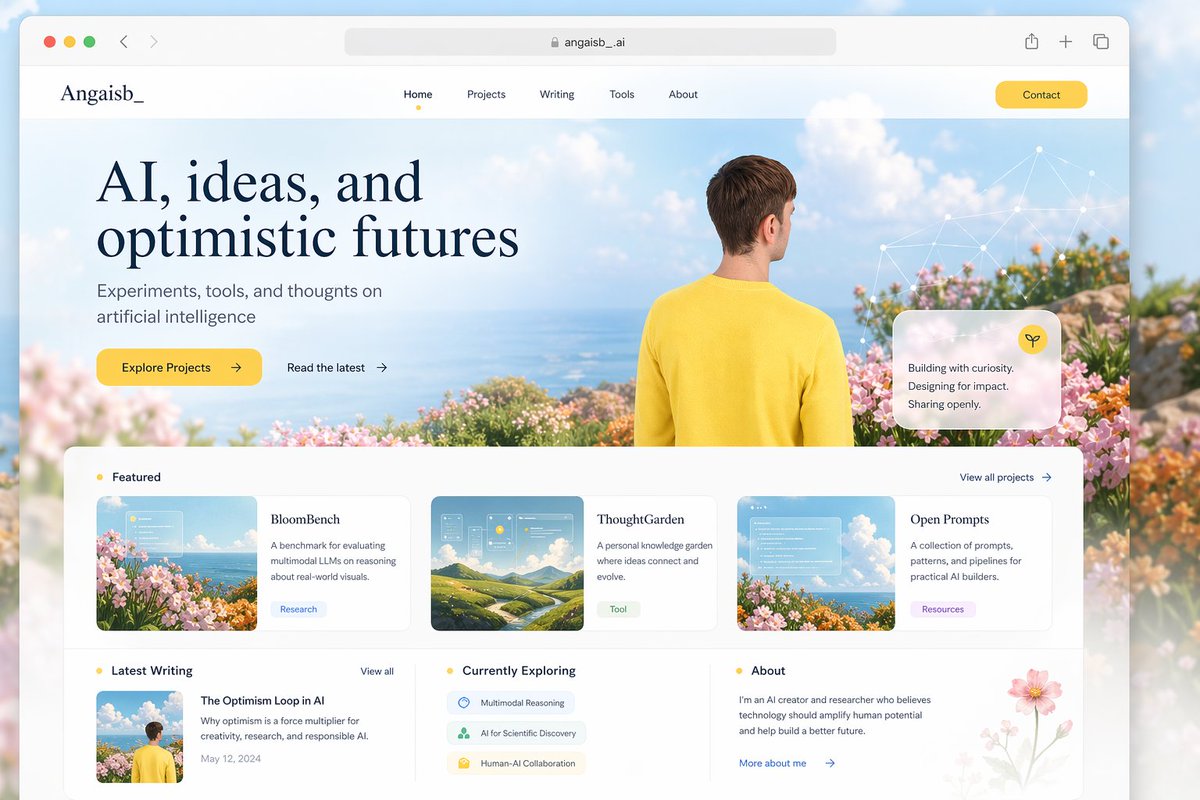 Premium Editorial Portfolio Landing Page