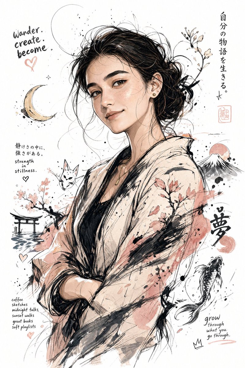 Imagined Self Japanese Illustration