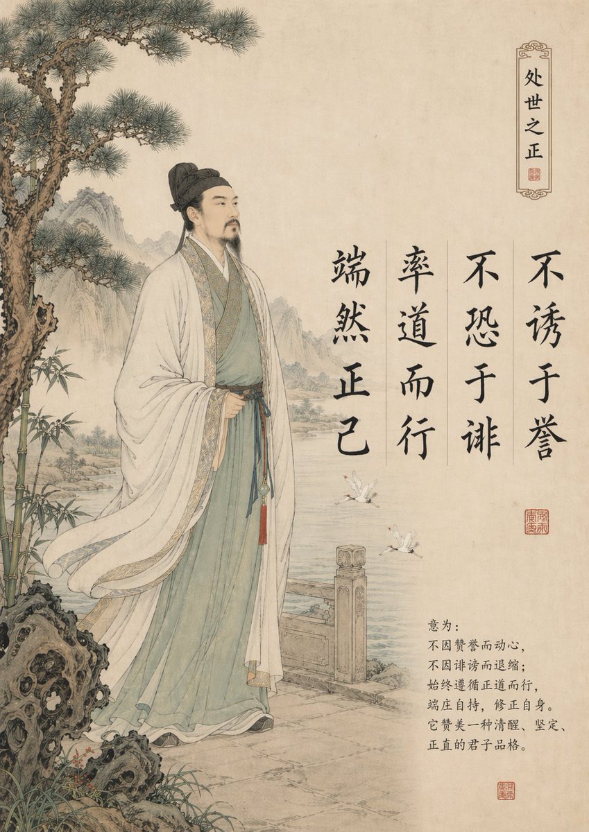 Song Painting: Upright on the Path