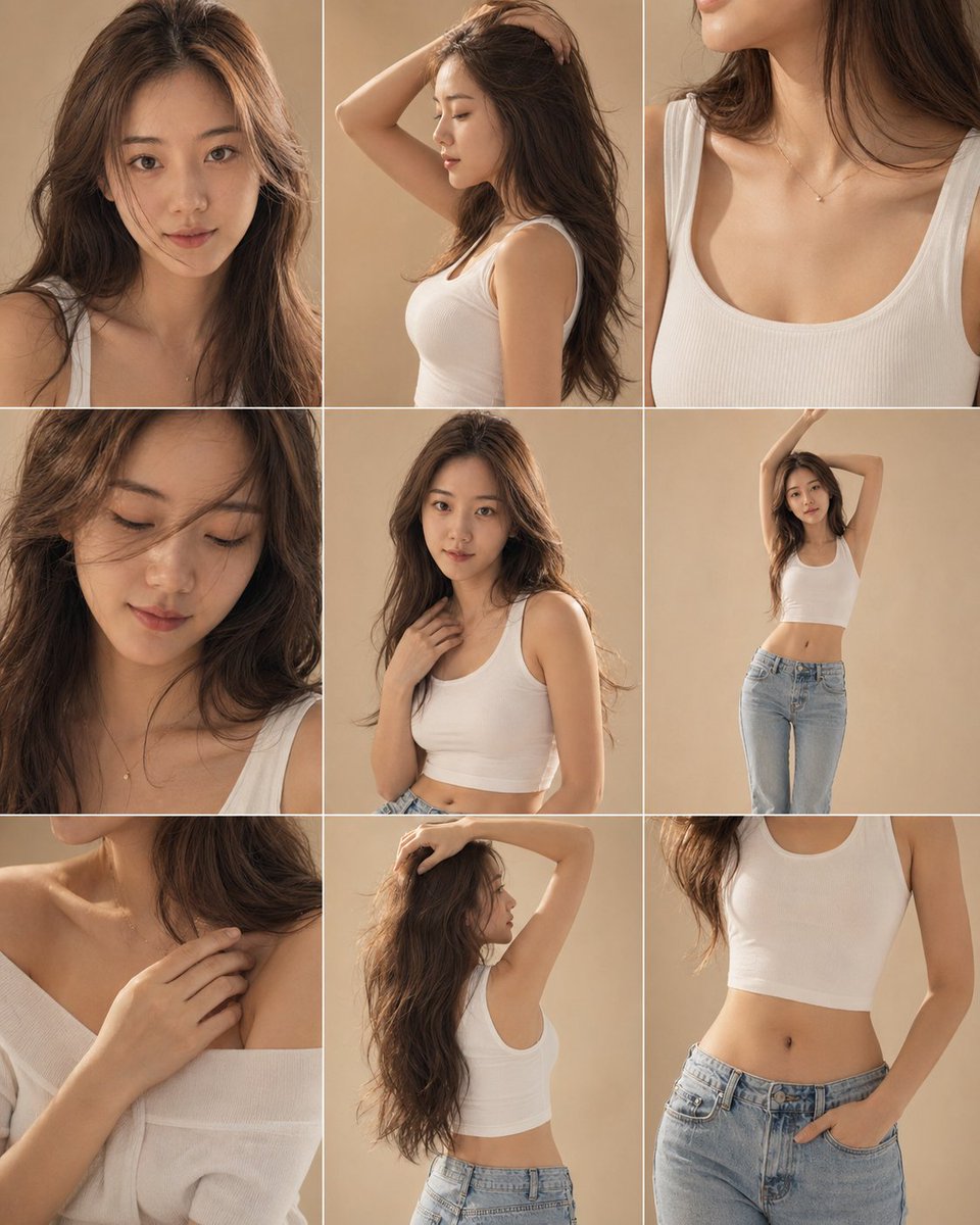 Warm Minimalist Studio Fashion Collage