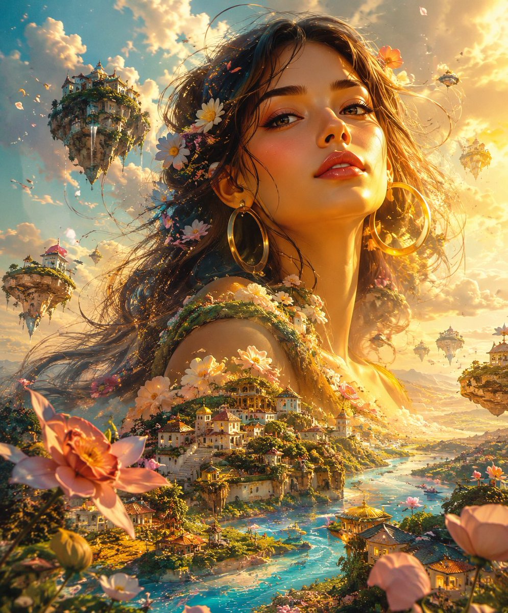 Giant Ethereal Woman Fantasy Art