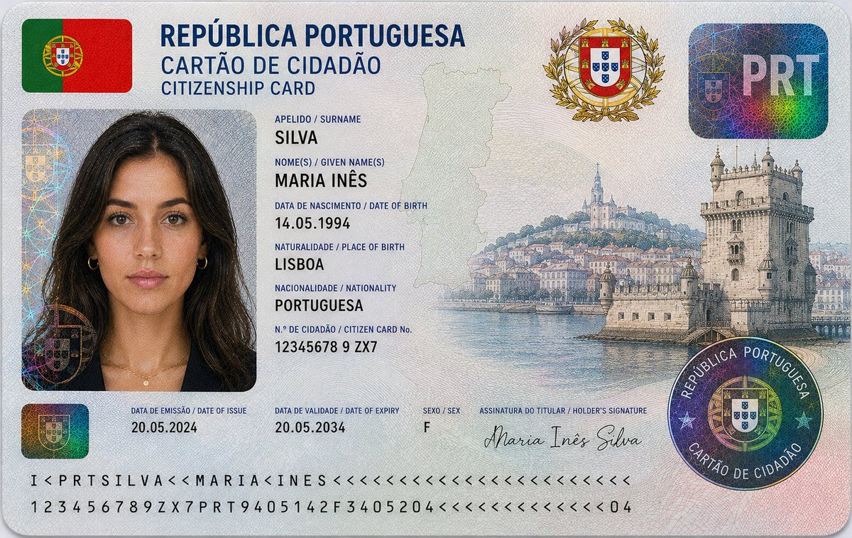 Nigerian ID Card Hyper-Realistic Macro