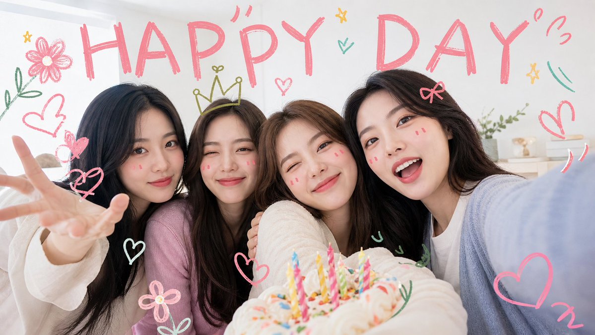 Kawaii Birthday Selfie Celebration