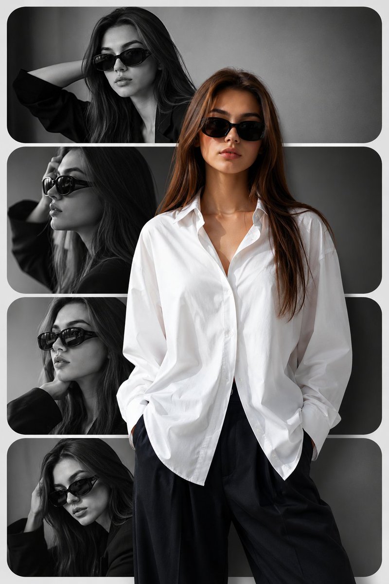 Modern Fashion Collage Poster