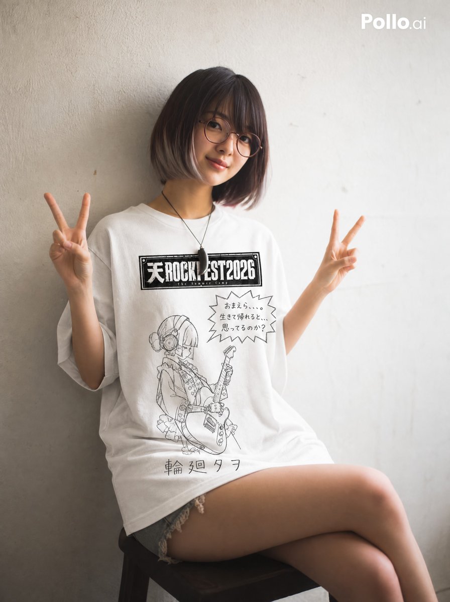 Hand Drawn White Tee Mockup