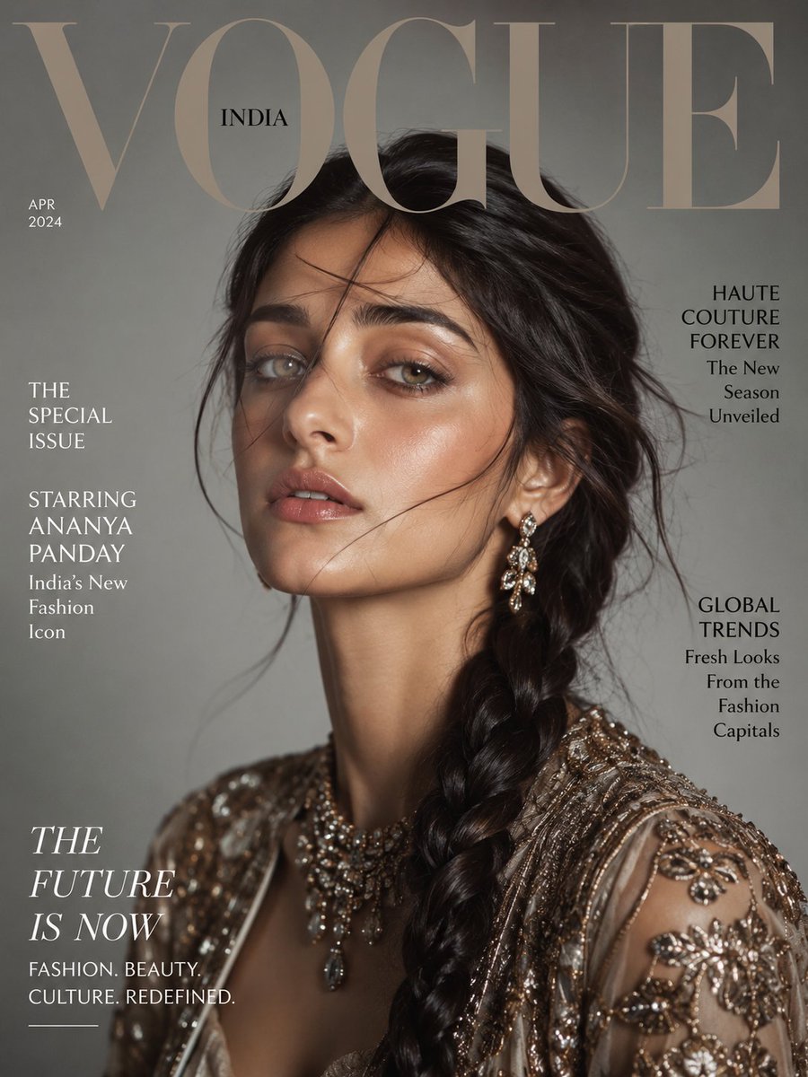 Ultra-Realistic Vogue Cover Portrait