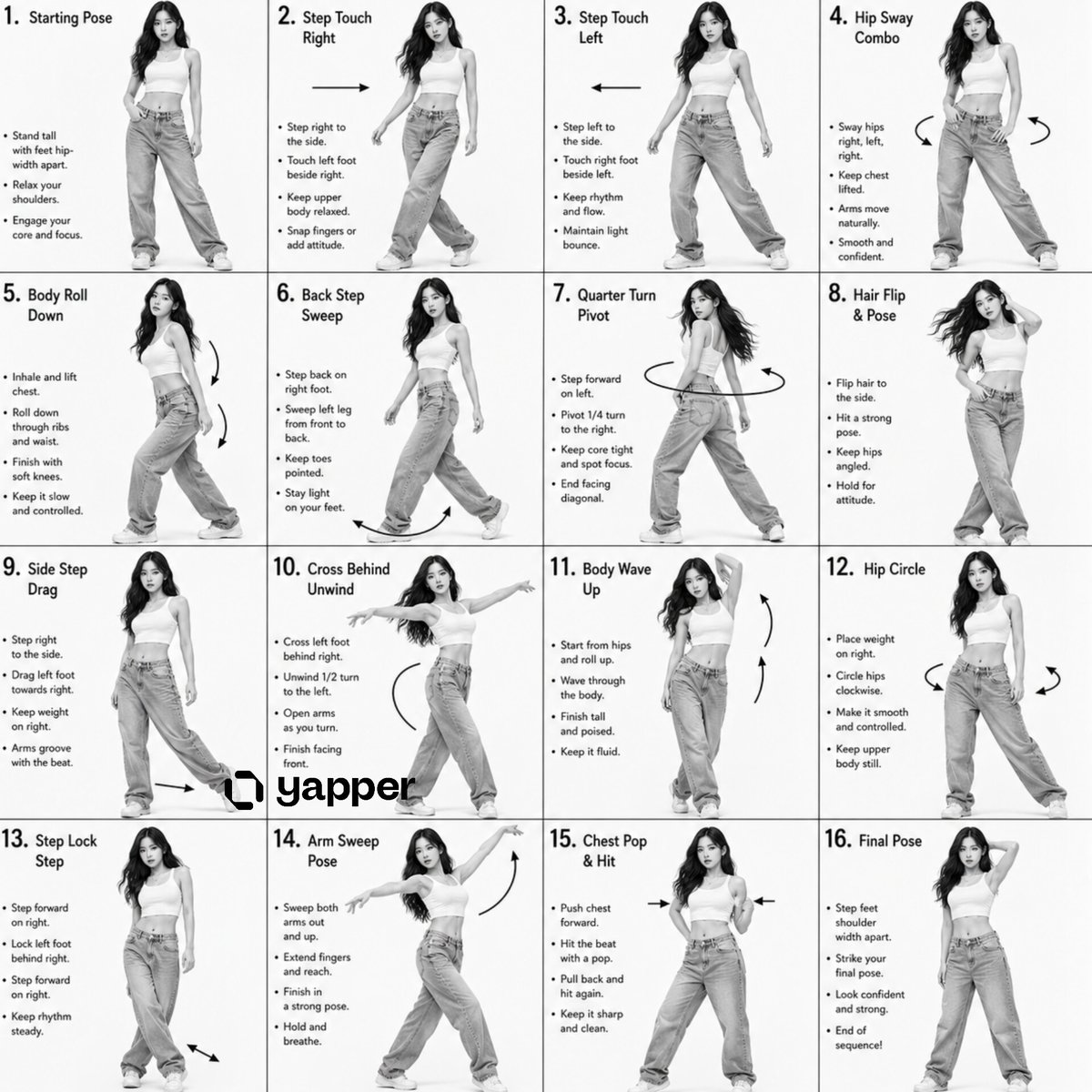 K-Pop Dance 16 Steps Tutorial