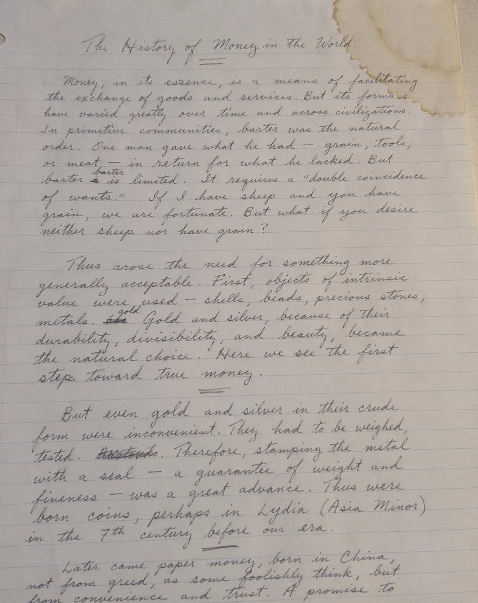 Einstein Handwritten Essay Found
